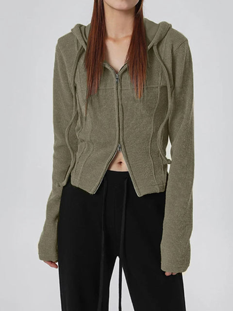 green-knit-ribbed-hooded-zip-up-coat-1
