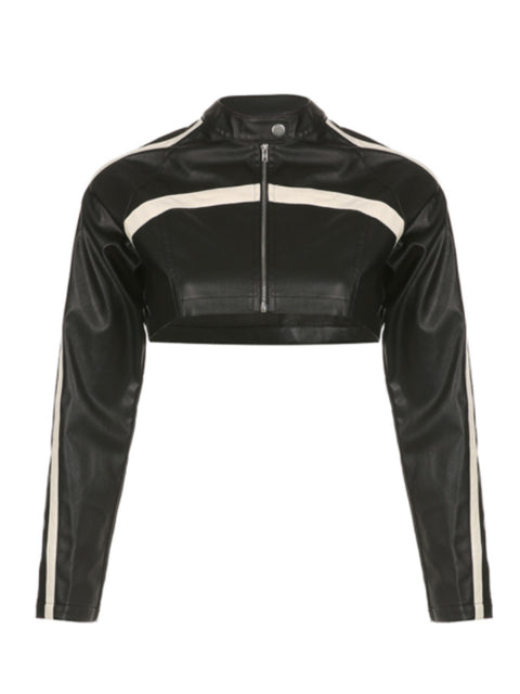 black-zip-up-pu-leather-jacket-top-1