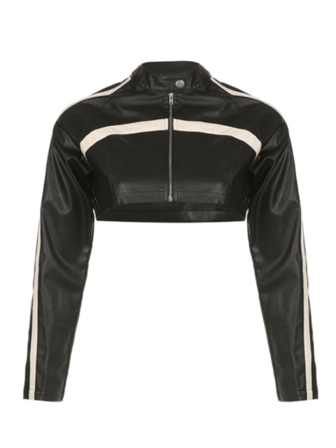 black-zip-up-pu-leather-jacket-top-1