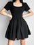 black-folds-basic-square-neck-short-sleeve-a-line-dress-1