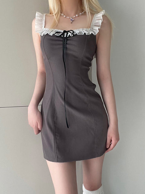 sweet-sleeveless-lace-up-bow-ruffles-spliced-backless-dress-3