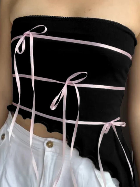 sweet-strapless-asymmetrical-frill-tie-up-bow-top-1