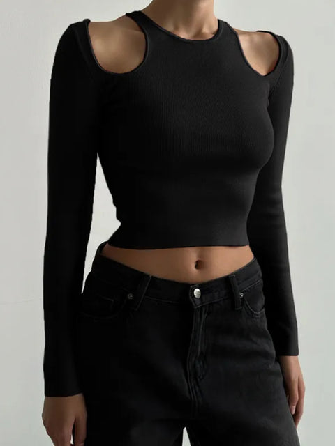 casual-black-all-match-pullover-sweater-1