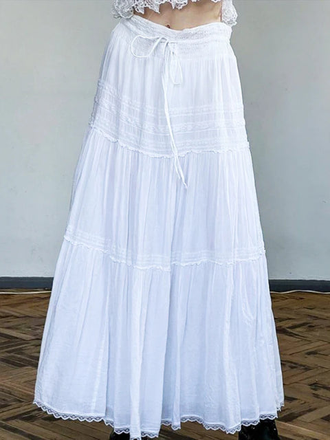 white-loose-low-waist-maxi-skirt-1