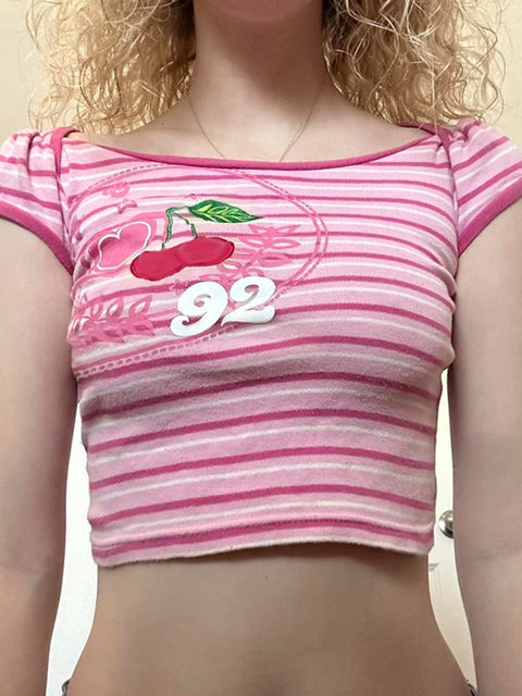 casual-pink-stripe-printed-crop-top-1