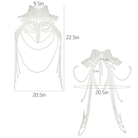 Adjustable Pearl Body Chain Necklaces Jewelry