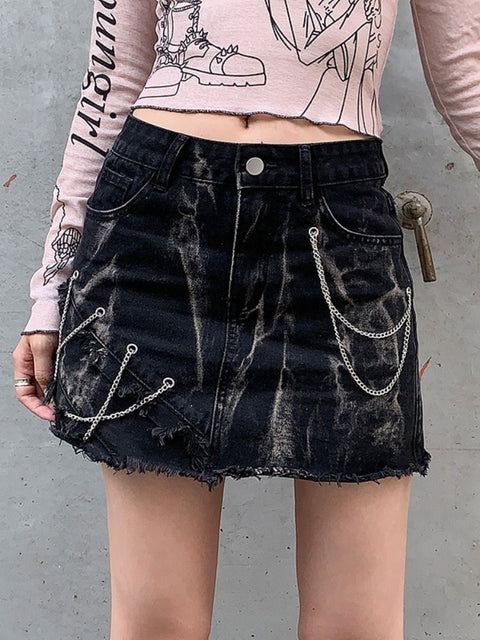 gothic-burr-tie-dye-denim-chain-mini-skirt-2