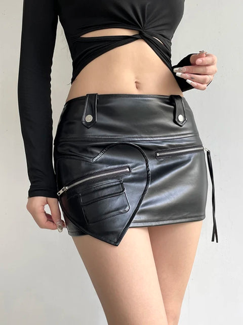 black-zipper-low-waisted-leather-skirt-1