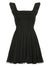 black-ruffles-mini-sleeveless-lace-trim-pleated-dresses-1