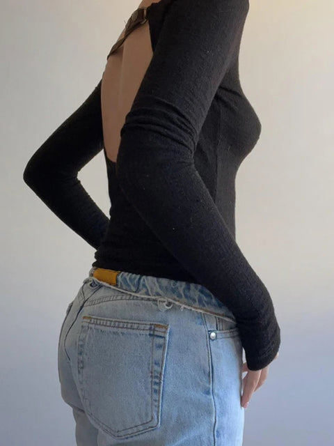 black-backless-buckle-off-shoulder-top-1