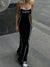 black-stripe-stitching-halter-sleeveless-long-dress-3