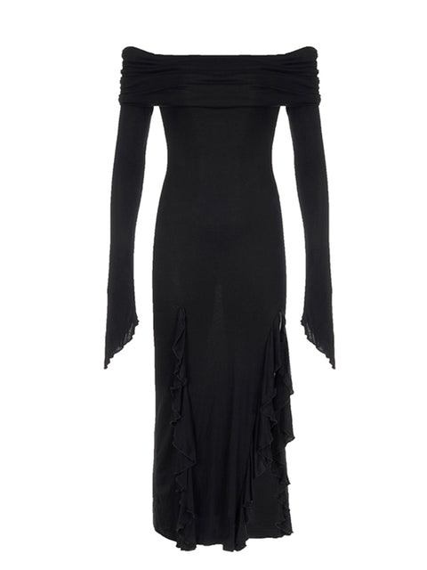 gothic-black-off-shoulder-side-split-maxi-dress-1