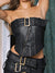 punk-strapless-belt-zipper-pu-leather-top-1