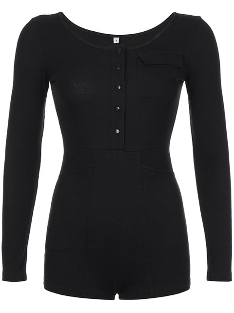 black-v-neck-buttons-long-sleeve-romper-4