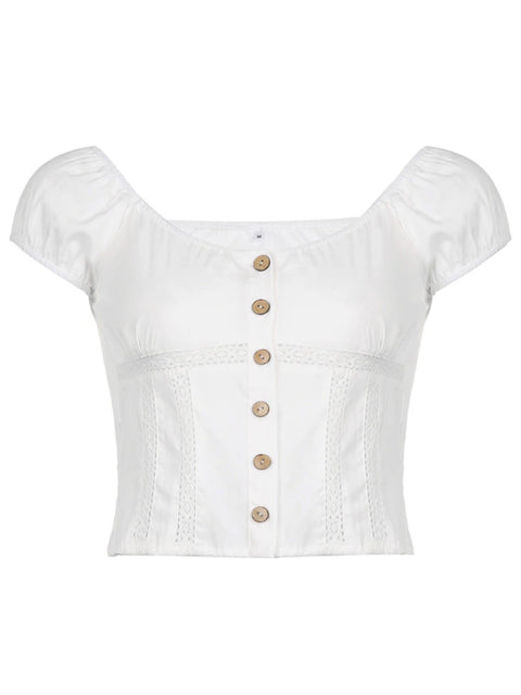 white-short-sleeve-lace-spliced-buttons-up-cute-top-1