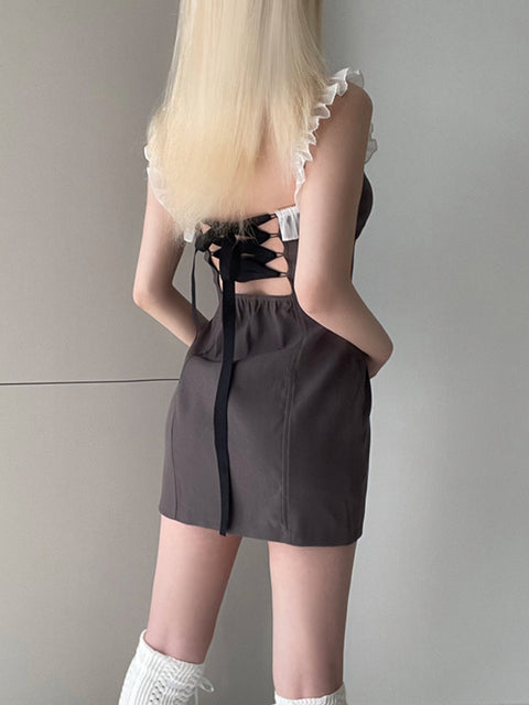 sweet-sleeveless-lace-up-bow-ruffles-spliced-backless-dress-5