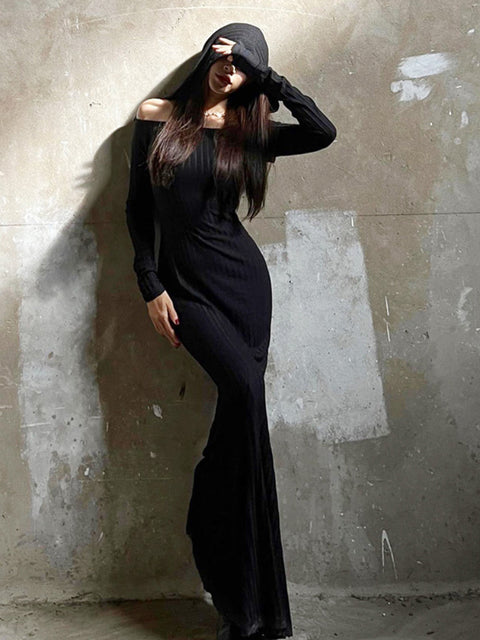 gothic-dark-slash-neck-hooded-dress-2