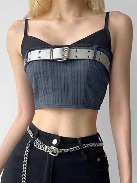 dark-grey-super-short-slim-splicing-halter-top-1