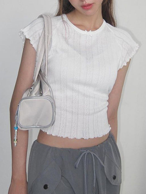 cute-white-knitted-short-sleeve-crop-top-1