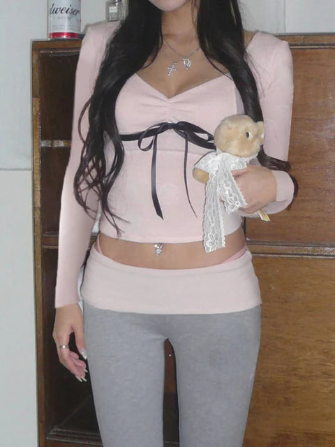 pink-sweet-stitch-front-tie-up-bow-top-1