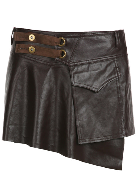 retro-asymmetrical-brown-wrap-leather-skirt-4