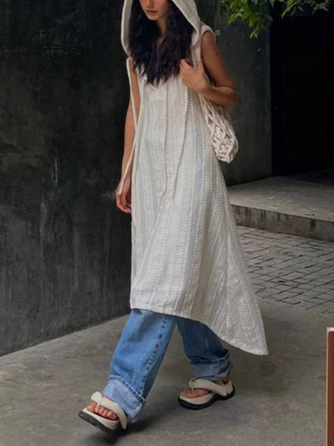 white-knitted-loose-sleeveless-long-dress-2