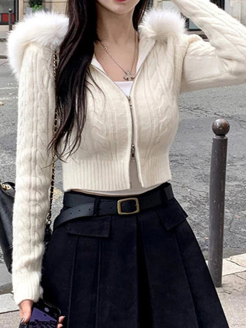 white-twisted-fluffy-zip-up-knitted-sweater-1