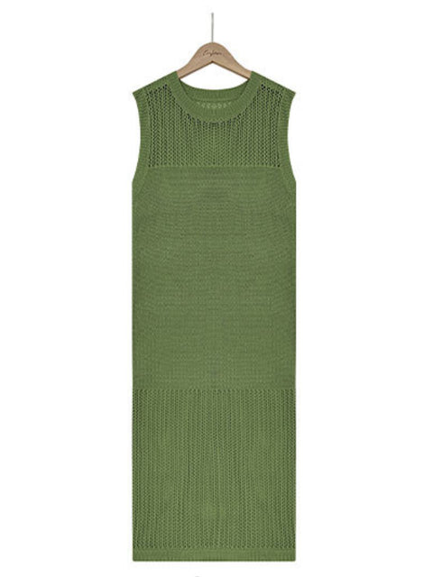 solid-color-hollow-knit-sleeves-dress-12