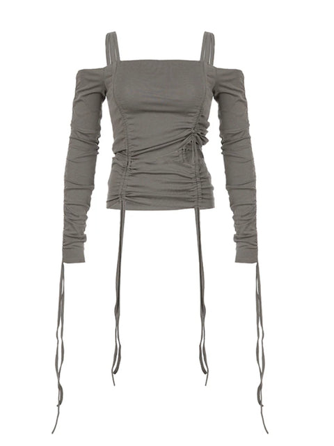 grey-drawstring-shirring-off-shoulder-top-1