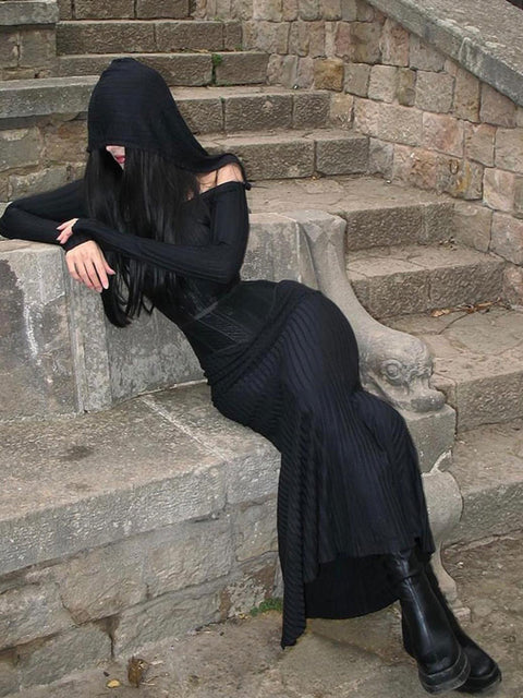 gothic-dark-slash-neck-hooded-dress-3