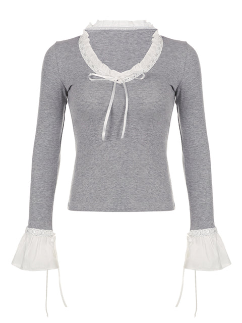 grey-v-neck-flare-sleeve-knit-bow-top-4