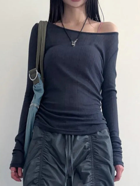 basic-blue-knit-long-sleeve-backless-top-1