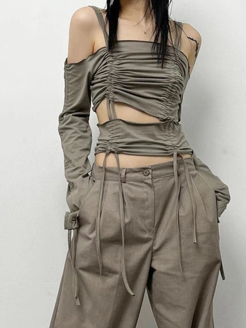 grey-drawstring-shirring-off-shoulder-top-2