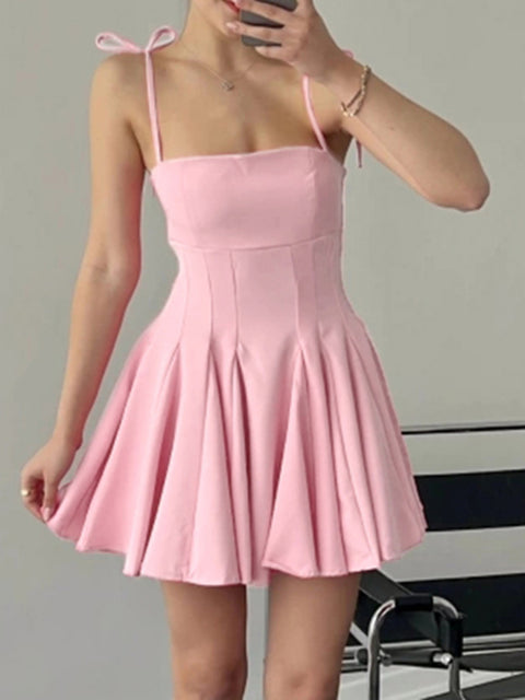 pink-strappy-off-shoulder-pleated-dress-1