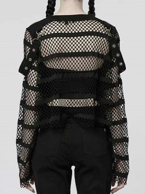 gothic-punk-black-fishnet-see-through-long-sleeve-top-5