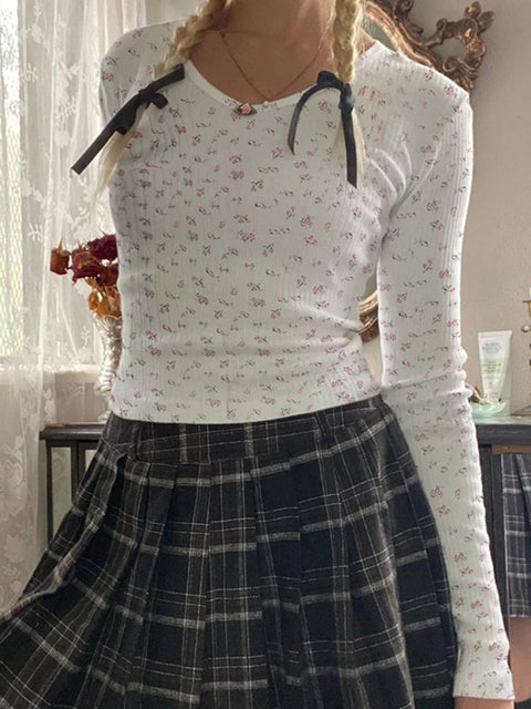 sweet-white-flowers-print-long-sleeves-top-1