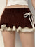 brown-knitted-ruffles-tie-up-mini-skirt-1