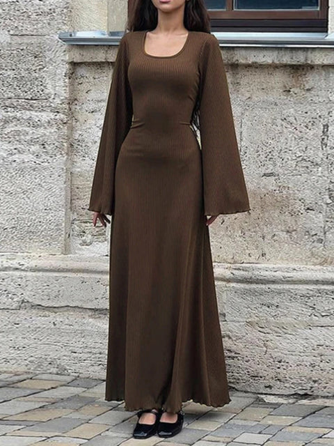 elegant-frill-flare-sleeve-knit-maxi-dress-1