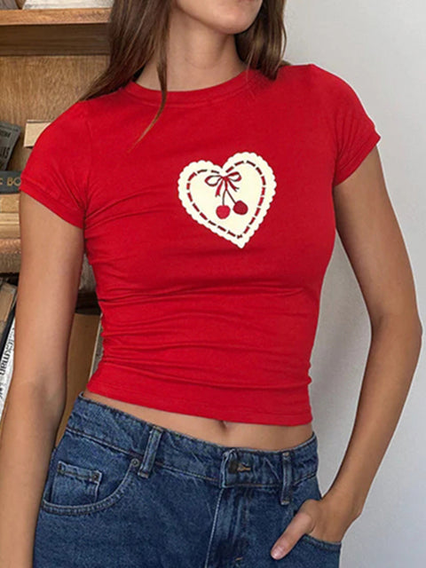 casual-heart-cherry-print-short-sleeve-top-1
