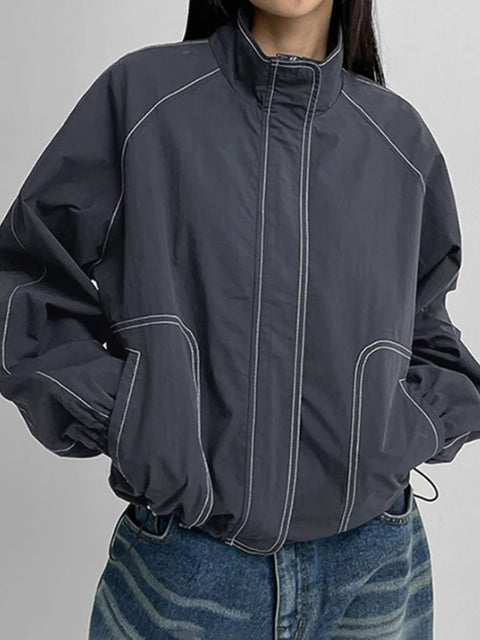 casual-stand-collar-zip-up-loose-coat-1