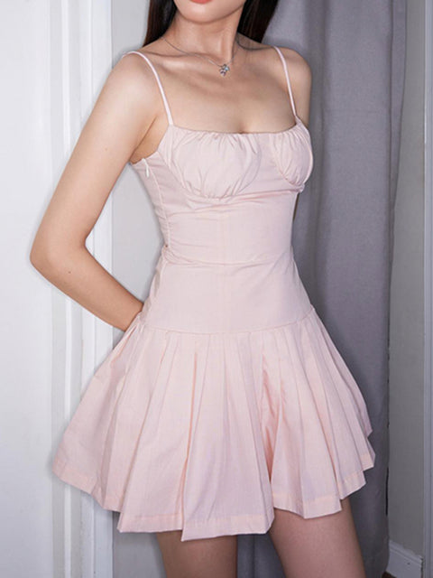 sweet-pink-strap-fold-corset-dress-1