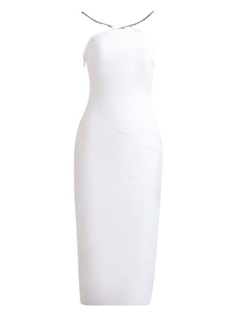white-sexy-backless-chain-halter-sleeveless-skinny-dress-1