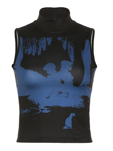 retro-black-skinny-printed-sleeveless-top-1