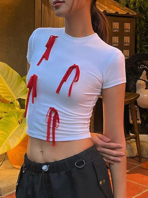 casual-bow-crew-neck-skinny-crop-top-1