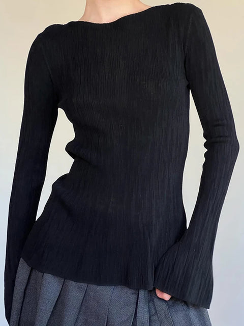 black-flare-sleeve-knit-top-1