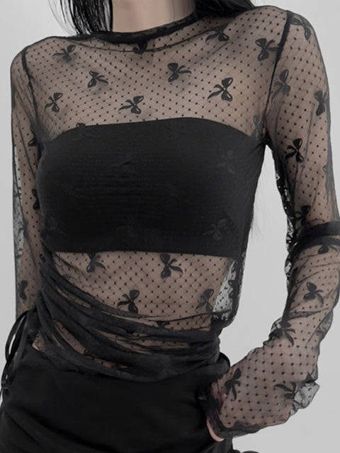 gothic-black-see-through-bow-mesh-top-1