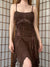vintage-brown-lace-spliced-halter-sleeveless-backless-dress-2