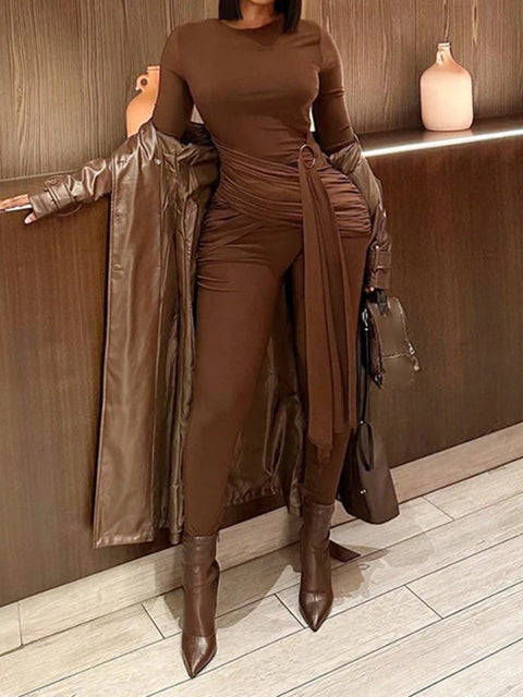 brown-ring-bandage-long-sleeves-jumpsuit-1