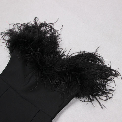 black-bandage-feather-sleeveless-skinny-sexy-party-dress-6