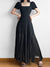 vintage-black-square-neck-ruffles-short-sleeve-maxi-dress-1